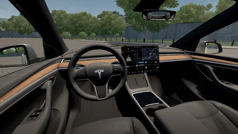 Tesla City Car Driving