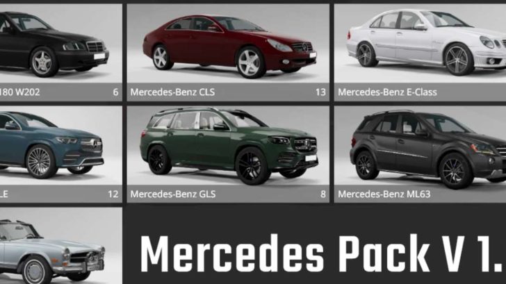 Мерседес пак BeamNG.drive